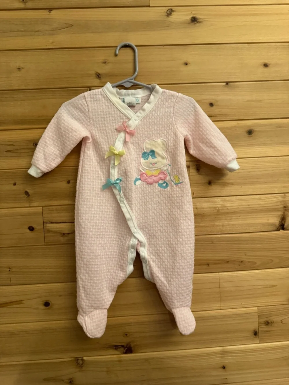 Vintage Bundle 6-9 Months Floral Lace Corduroy Ruffle Footie Onesies Romper